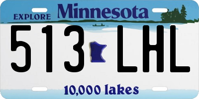 MN license plate 513LHL