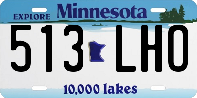 MN license plate 513LHO