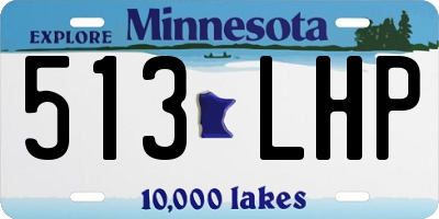 MN license plate 513LHP