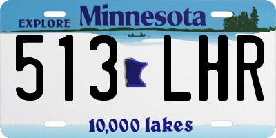 MN license plate 513LHR