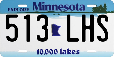 MN license plate 513LHS