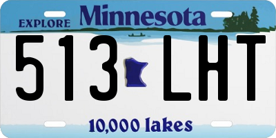 MN license plate 513LHT