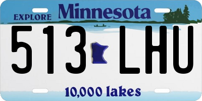 MN license plate 513LHU