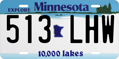 MN license plate 513LHW