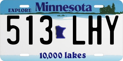 MN license plate 513LHY
