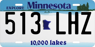 MN license plate 513LHZ