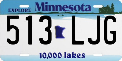 MN license plate 513LJG