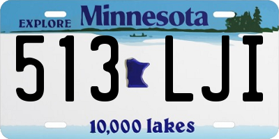 MN license plate 513LJI