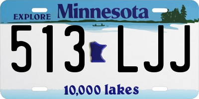 MN license plate 513LJJ