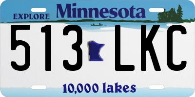 MN license plate 513LKC