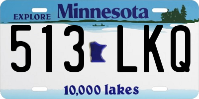 MN license plate 513LKQ