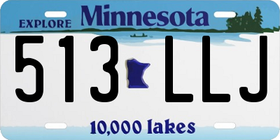 MN license plate 513LLJ