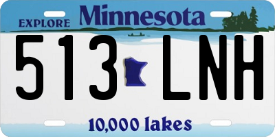 MN license plate 513LNH