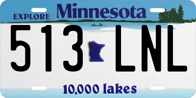 MN license plate 513LNL