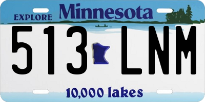MN license plate 513LNM