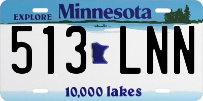 MN license plate 513LNN