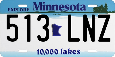 MN license plate 513LNZ