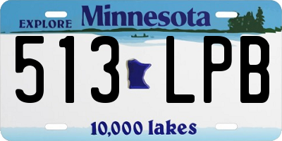 MN license plate 513LPB