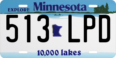 MN license plate 513LPD