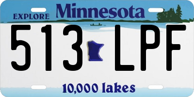 MN license plate 513LPF