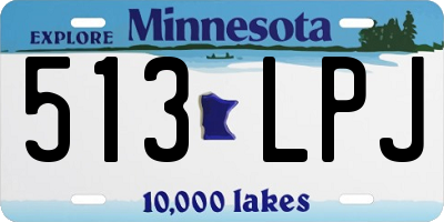MN license plate 513LPJ