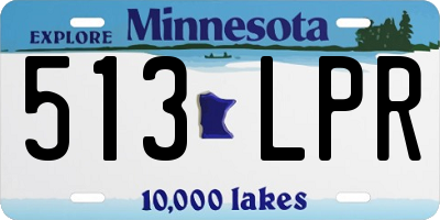 MN license plate 513LPR