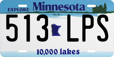 MN license plate 513LPS