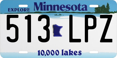 MN license plate 513LPZ