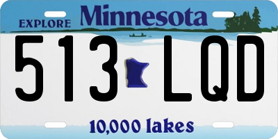 MN license plate 513LQD
