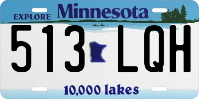 MN license plate 513LQH