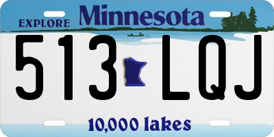 MN license plate 513LQJ