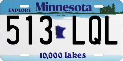 MN license plate 513LQL