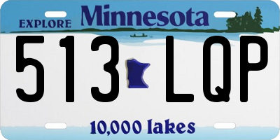 MN license plate 513LQP