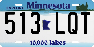 MN license plate 513LQT