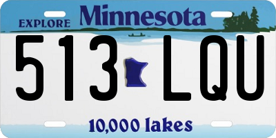 MN license plate 513LQU