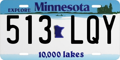 MN license plate 513LQY