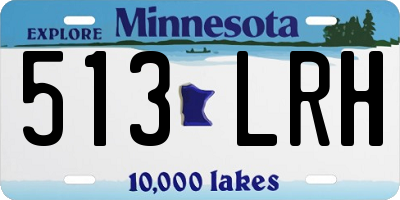 MN license plate 513LRH