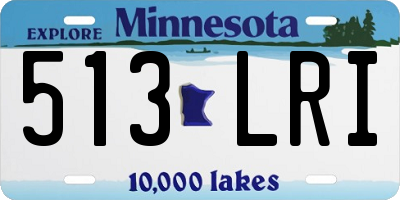 MN license plate 513LRI