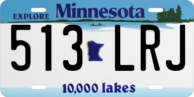 MN license plate 513LRJ