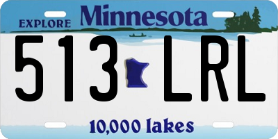 MN license plate 513LRL