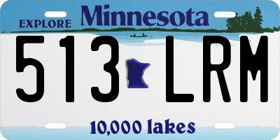 MN license plate 513LRM