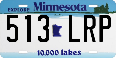 MN license plate 513LRP