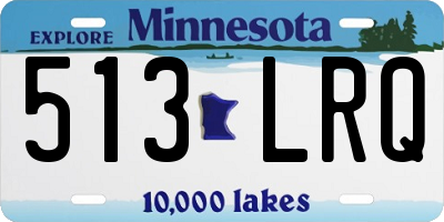 MN license plate 513LRQ
