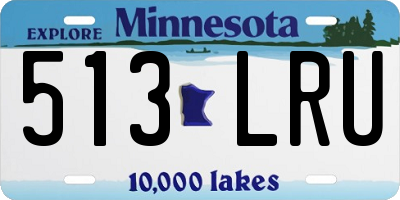 MN license plate 513LRU