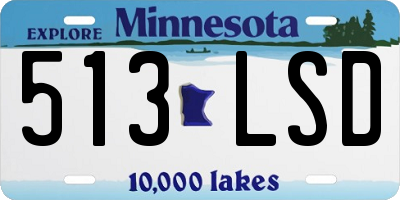 MN license plate 513LSD