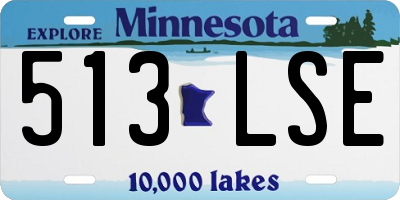 MN license plate 513LSE