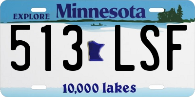 MN license plate 513LSF
