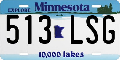 MN license plate 513LSG