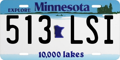 MN license plate 513LSI