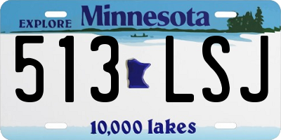 MN license plate 513LSJ